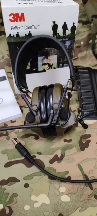 Активна гарнітура 3M Peltor ComTac XPI з кріпленнями на рейки шолома