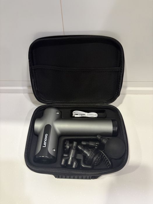 Массажер Lenovo с 8 насадками, мощный перкуссионный массажер для тела