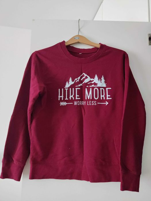 Bluza dresowa bordowa górska Hike more M