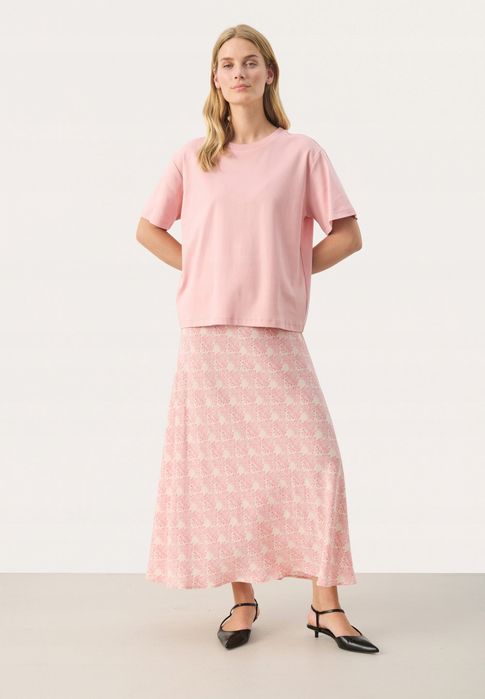 Simple 38 M T-Shirt Damski Różowy 100% Bawełna Pink Oversize D3033