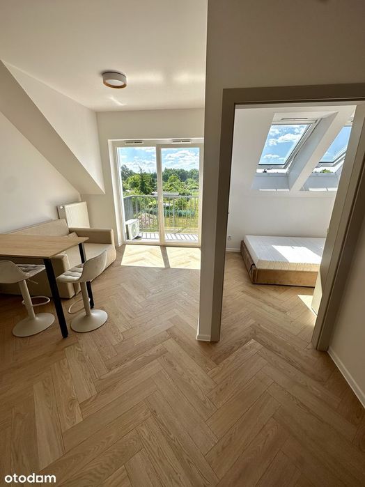 Nowe 2-pokojowe mieszkanie 30 m², klimatyzacja, Wrocław Ks. Małe