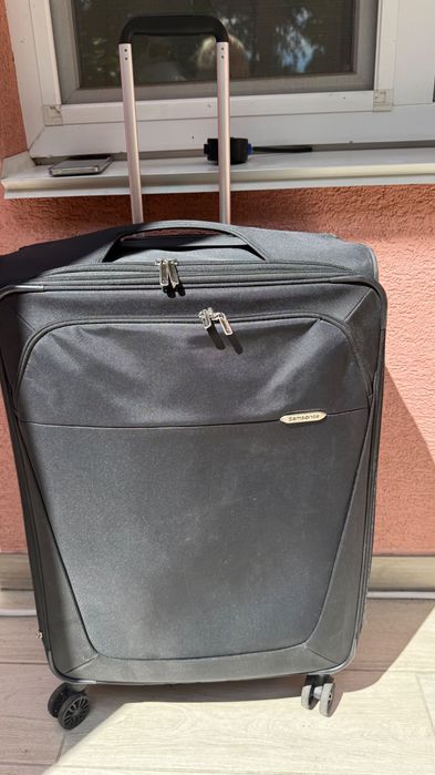 Продаж валізи Samsonite, чорний колір , текстиль