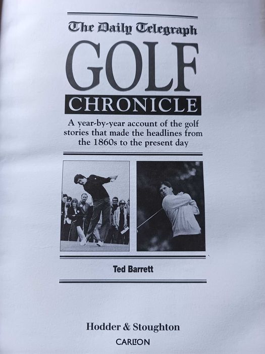 The daily telegraph GOLF Chronicle - Ted Barrett