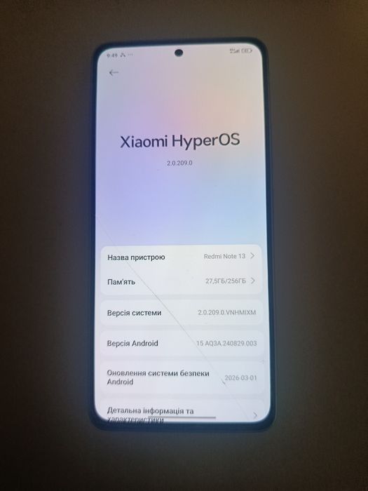 Redmi note 13. 8/256 запчастини