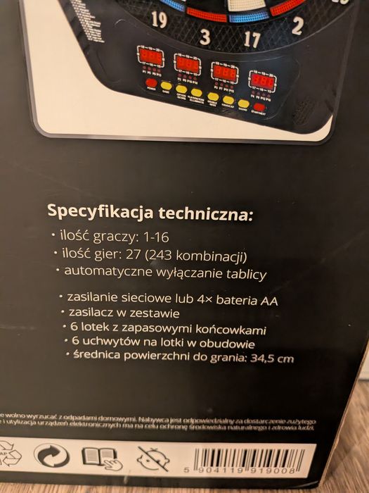 Elektroniczna tablica do darta