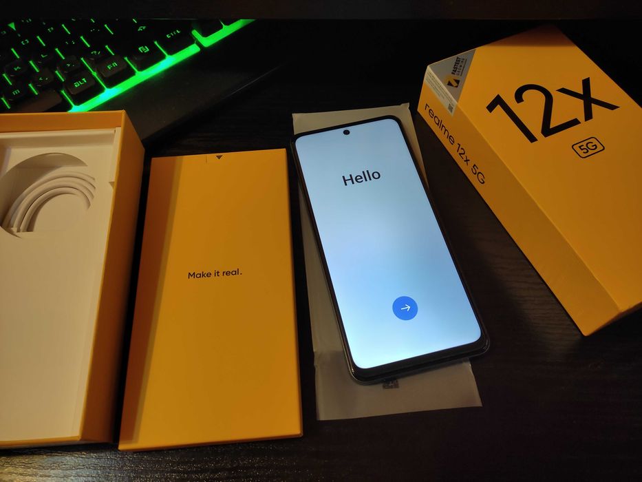 Smartfon Realme 12X 5G 8GB ram+ 256GB pamięci nowy! czarny