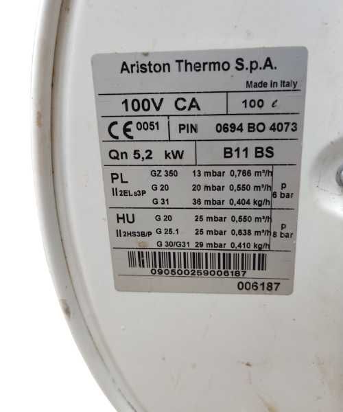 Bojler gazowy Ariston 100l Siedlce • OLX.pl