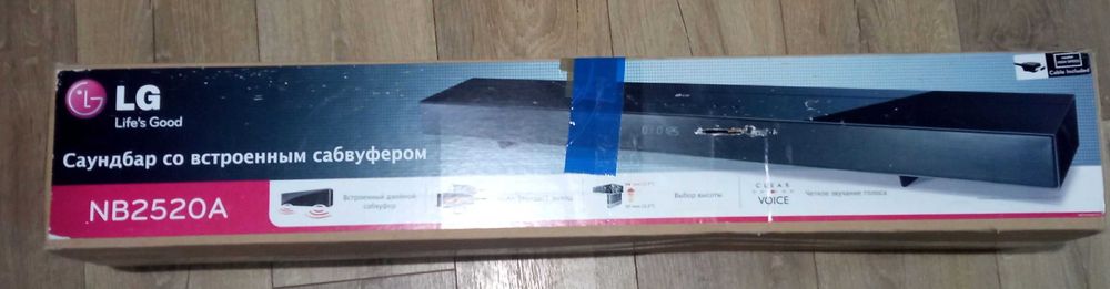 Терміново - звукова панель, саундбар з сабвуфером, кінотеатр LG NB2520A