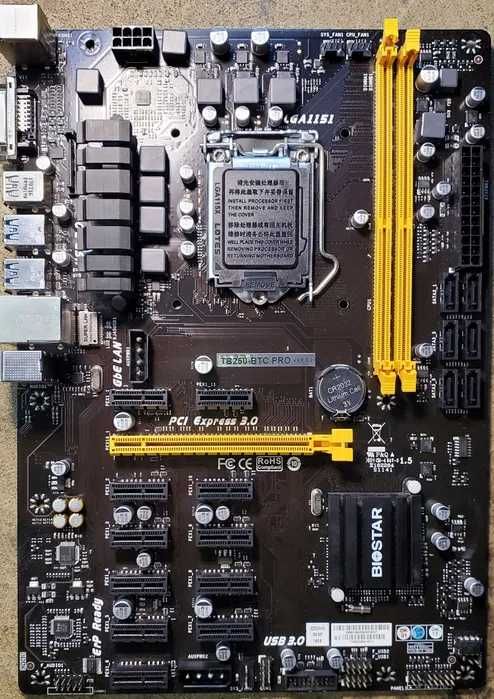 Материнська плата Biostar TB250-BTC Pro Socket 1151