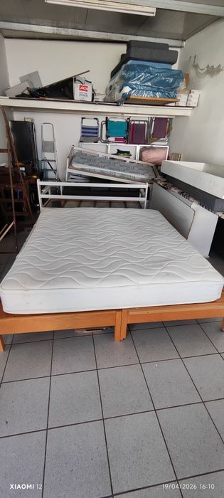 Cama casal ou individual com colchão