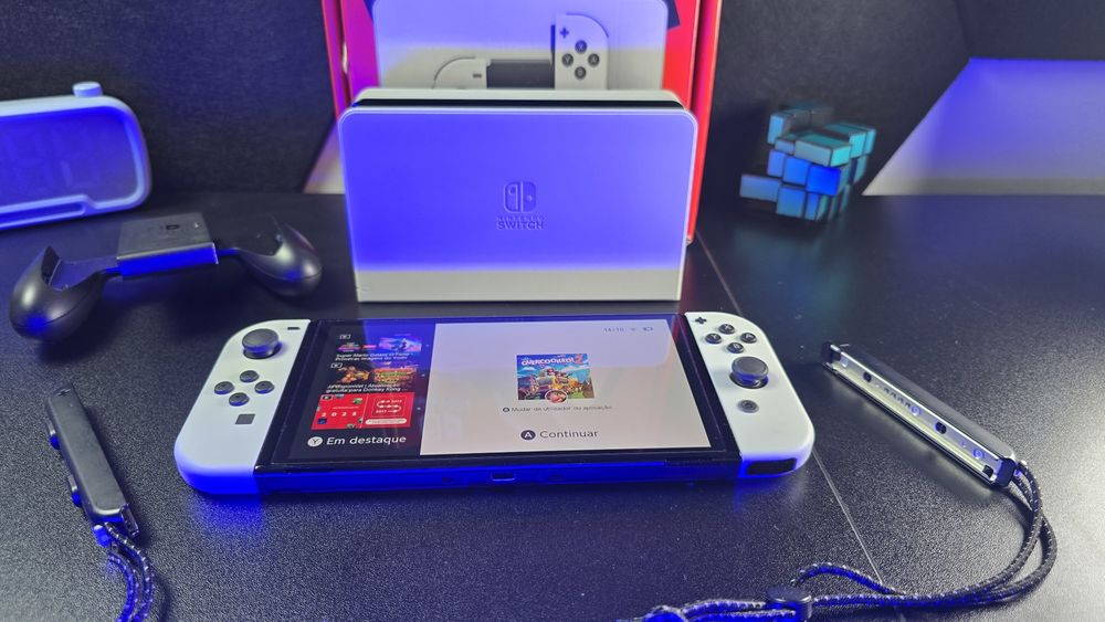 Nintendo Switch OLED como nova!