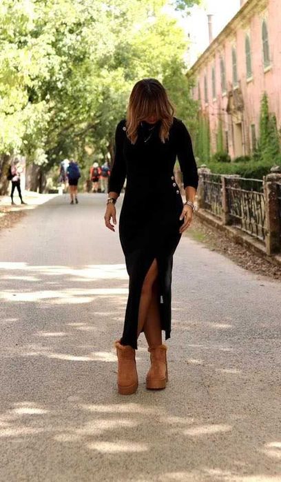 Vestido em malha preto NOVO