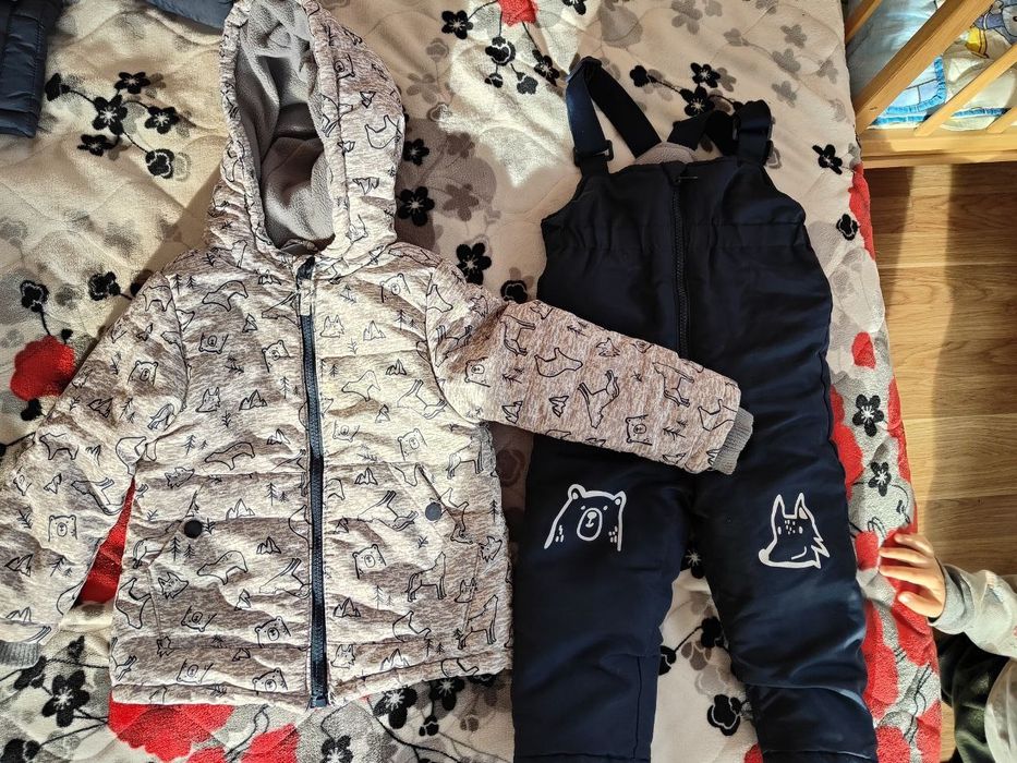 Продам комбінезон+дутики+зимова куртка