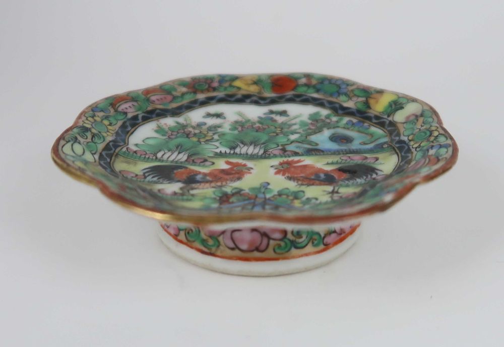 4 Peças antigas porcelana da China Galos
