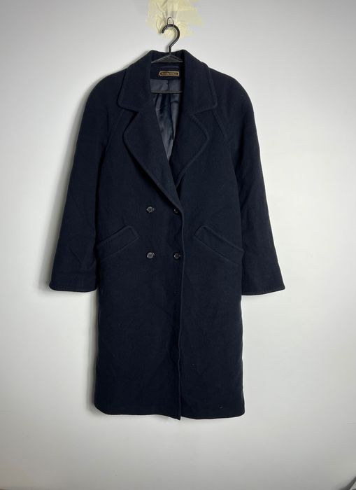 Dwurzędowy Płaszcz Marks & Spencer Kaszmir / wełna vintage