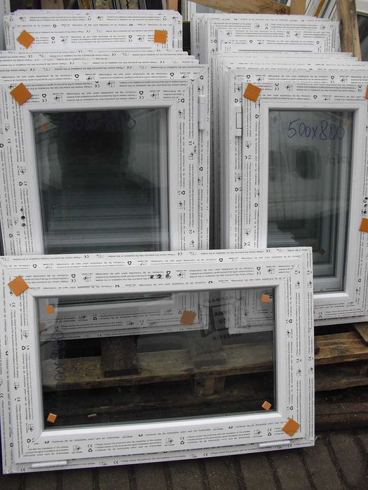 Okna Pcv 800 x 800 Nowe w Cenie Używanych z Niemiec ! Szczecin- !!!