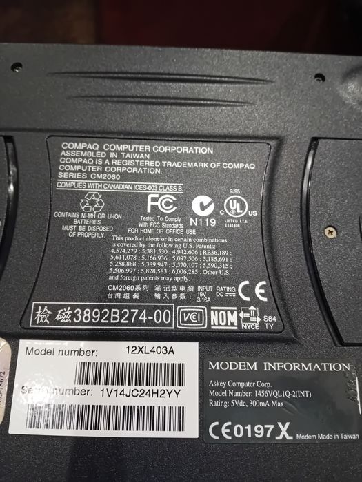 Computador Compaq Presario para peças
