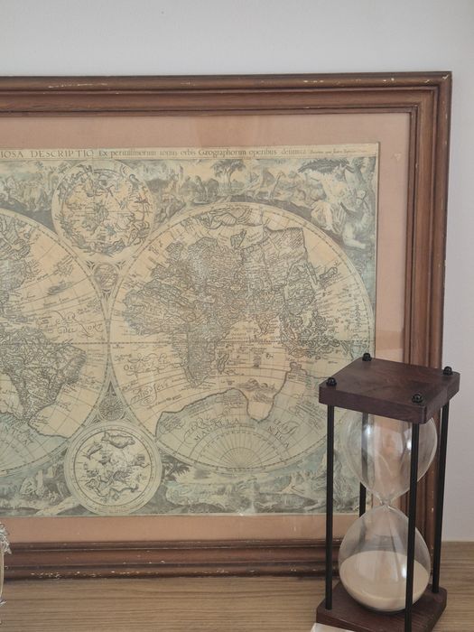 Quadro Mapa Mundo Antigo