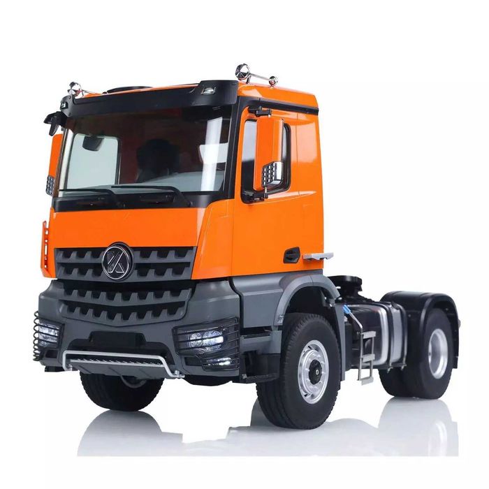Kabolite K5801 – Mercedes Arocs 4x4 com semirreboque basculante elétrico, escala 1:14