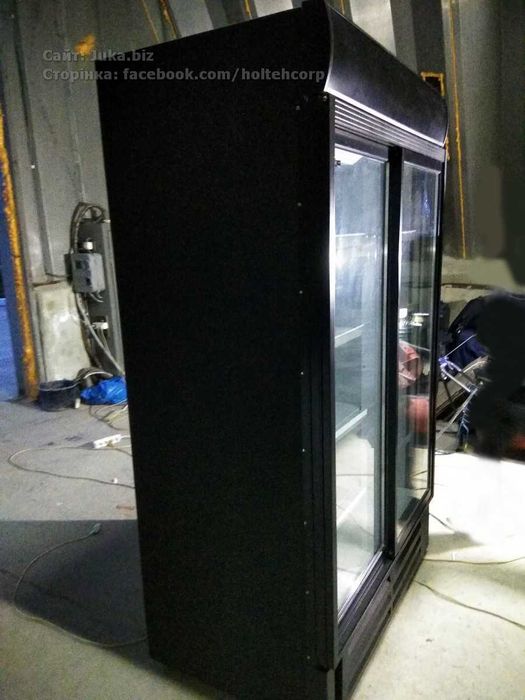 Холодильна шафа вітрина Inter 1200T чорний, стан супер. Є сервіс!