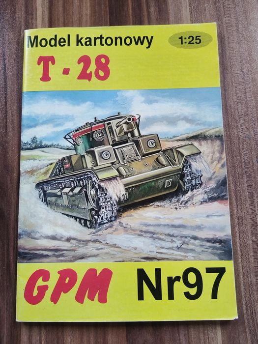 Model kartoniwy czołg T-28