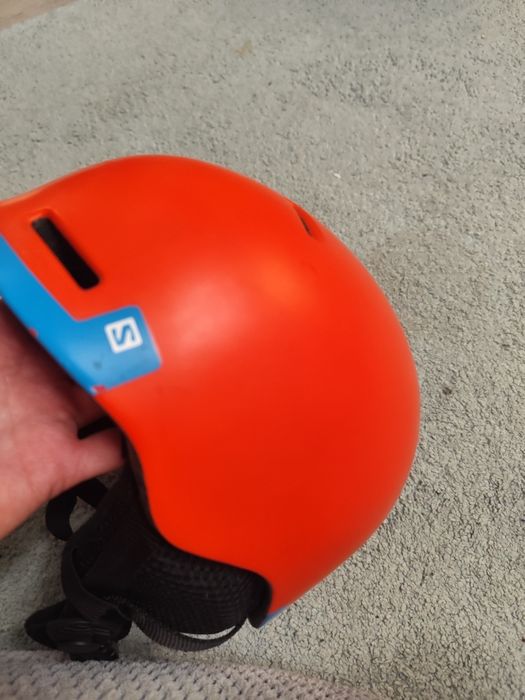 Kask Salomon kid 53-56 M pomarańczowy narciarski grom fluo Orange - bl