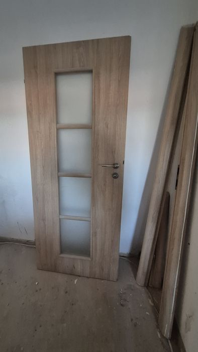 Drzwi wewnętrzne 80 z ościeżnicą - pokojowe + łazienkowe