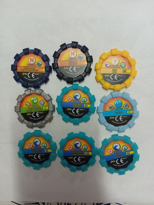 Tazos Pokémon Boinx originais