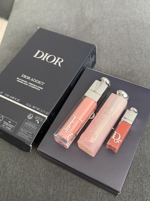 Набір для губ Dior Addict Natural Glow бальзам блиск/набір dior addict