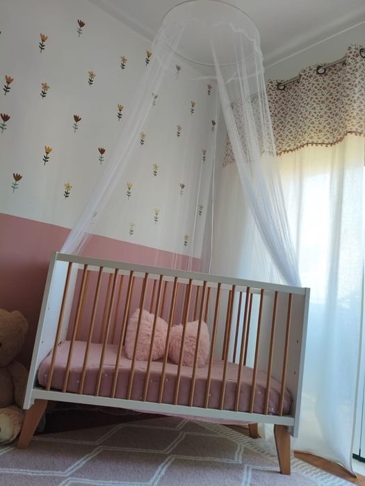 Berço 3 em 1 ZY Baby 120x60 + Colchão — Excelente Estado