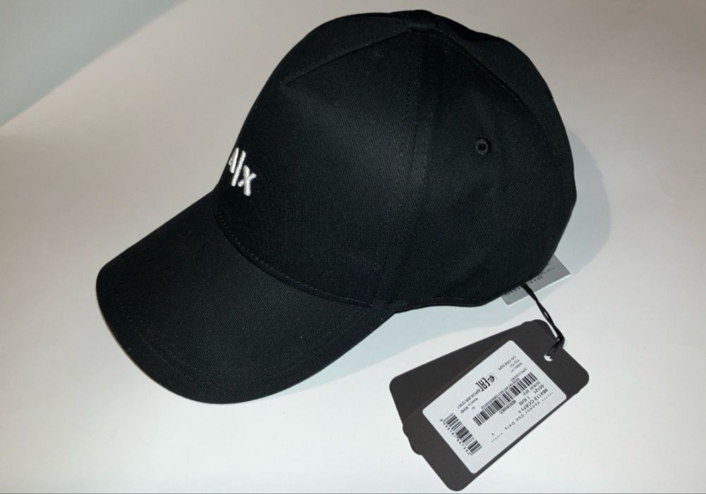 Кепка Armani Exchange колір чорний ОРИГИНАЛ ‼️