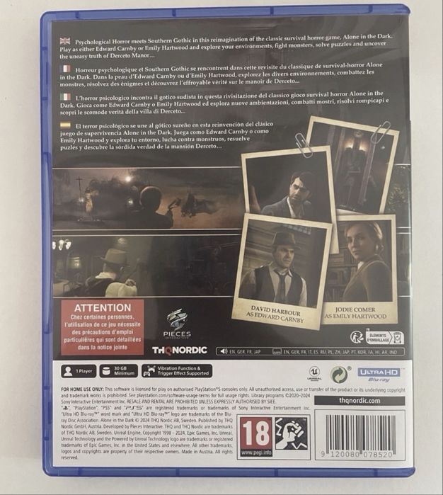 Alone in the dark ps5