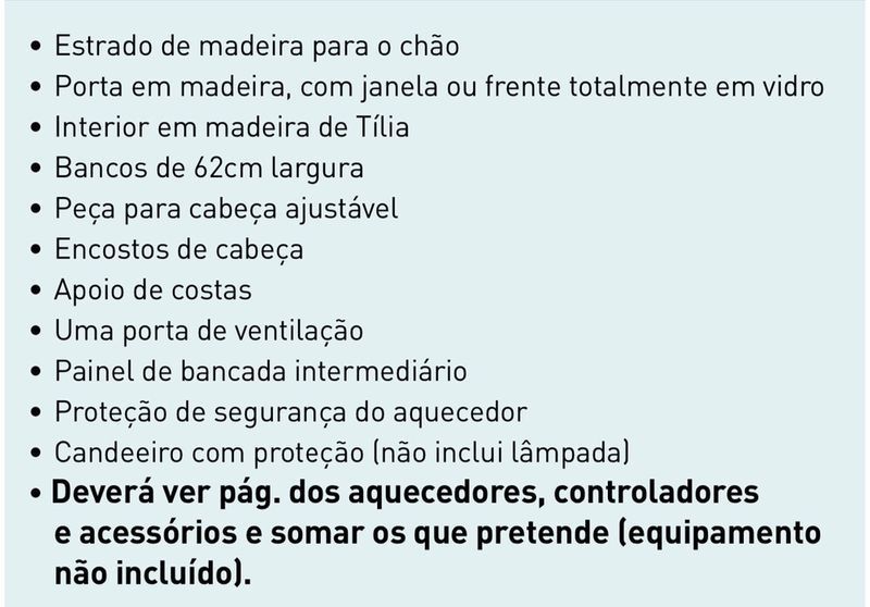 BAIXA PREÇO Sauna ECCOLO 6 dimensões 200x175x190 - 4.150€
