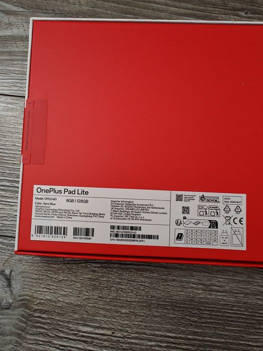 NOWY Tablet OnePlus Pad Lite Aero Blue 8/128GB LTE