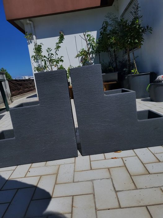 Vasos de jardim.
