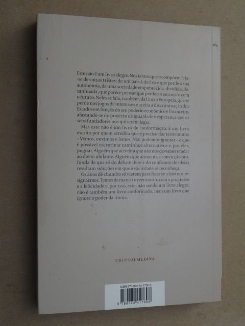 Crónicas de Anos de Chumbo de Eduardo Paz Ferreira