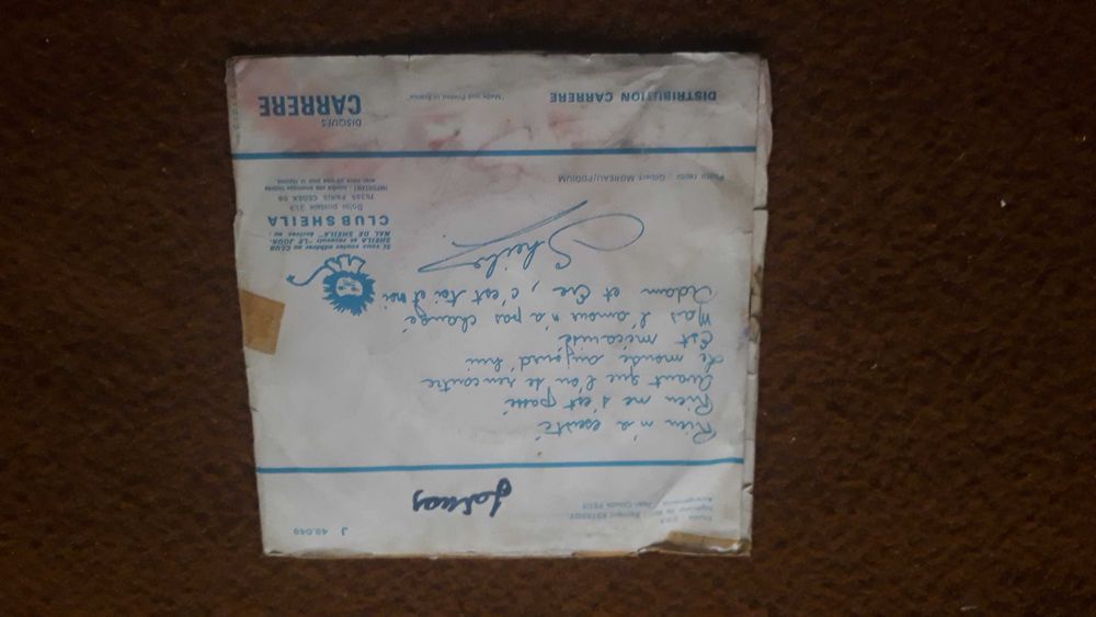 Sheila - Adam et Eve - single vinil - portes incluídos