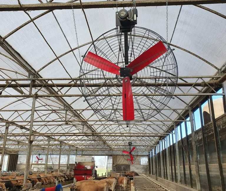 Wentylator MultiFan, dedykowany do obory, chlewni, kurnika. Mieszacz