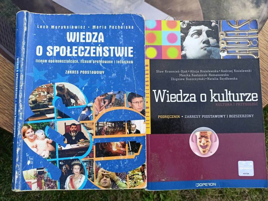 WOS + wiedzą o kulturze liceum, podręczniki