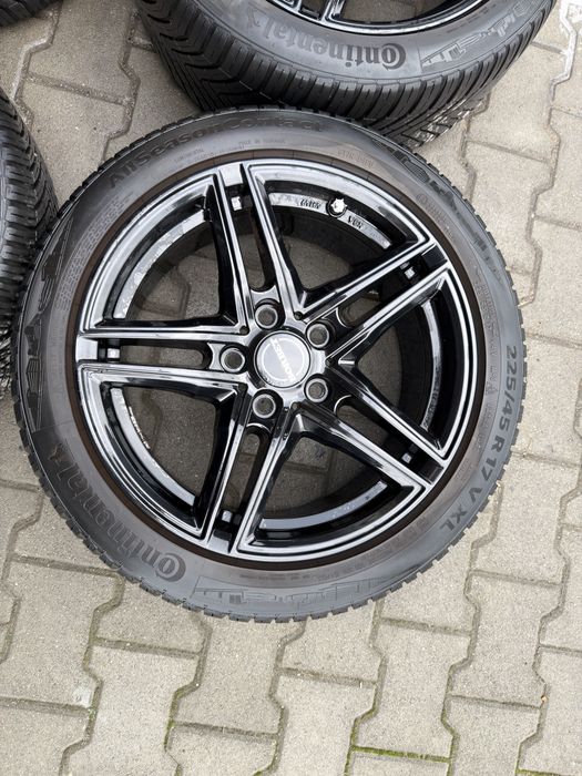 Felgi alufelgi koła Borbet 17 cali 5x120 7.5j et35 opony BMW e90 e91 e92 e46 e36 itp