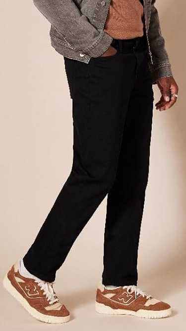 Męskie Spodnie AMAZON ESSENTIALS Slim Fit Stretch 36W 29L Granatowy