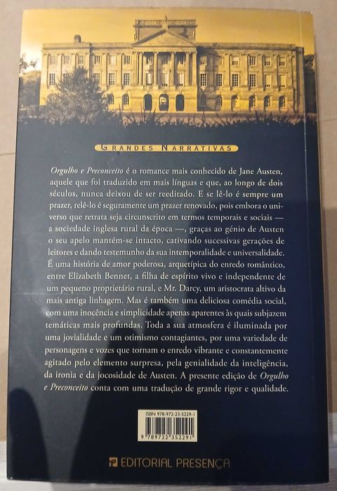 Orgulho E Preconceito De Jane Austen