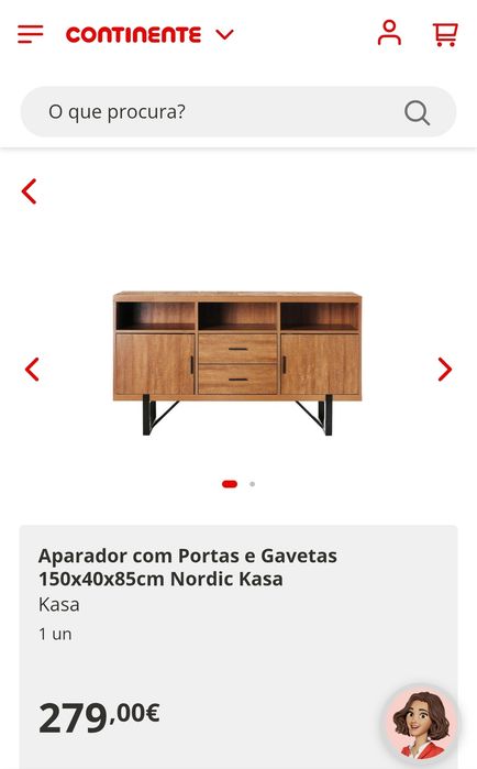Aparador Estilo Nórdico KASA - 150x40x85cm