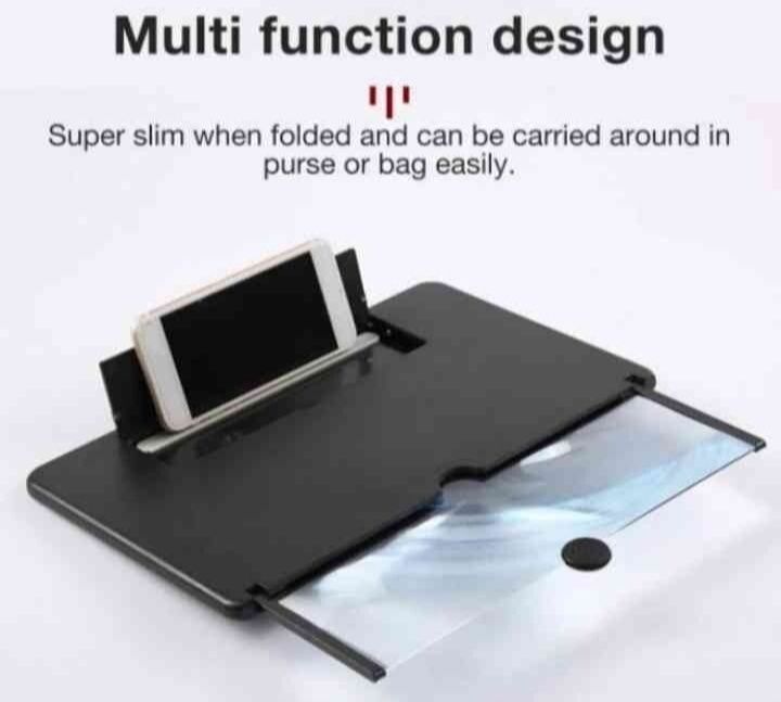 Складна регульована 3D підставка-збільшувач екрану телефону тримач