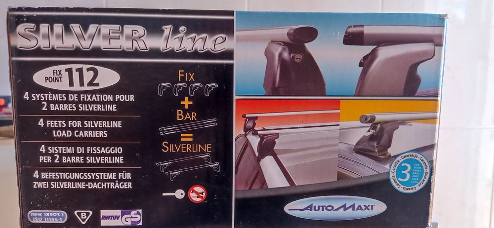 Barras de tejadilho em alumínio anti-furto