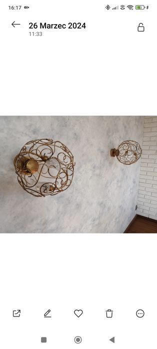 Lampa wisząca, kinkiet Falb