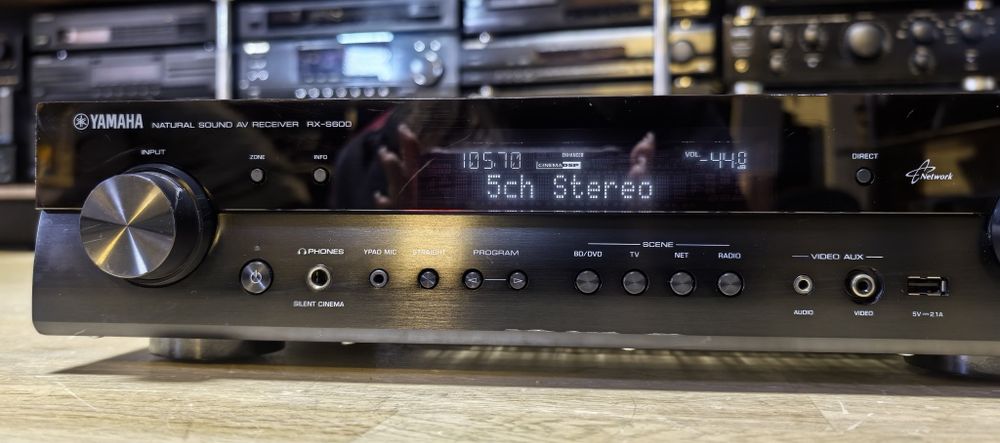 Ресивер Yamaha RX-S600/USB/HDMI/Optical/Internet Radio/6Ω/Пульт