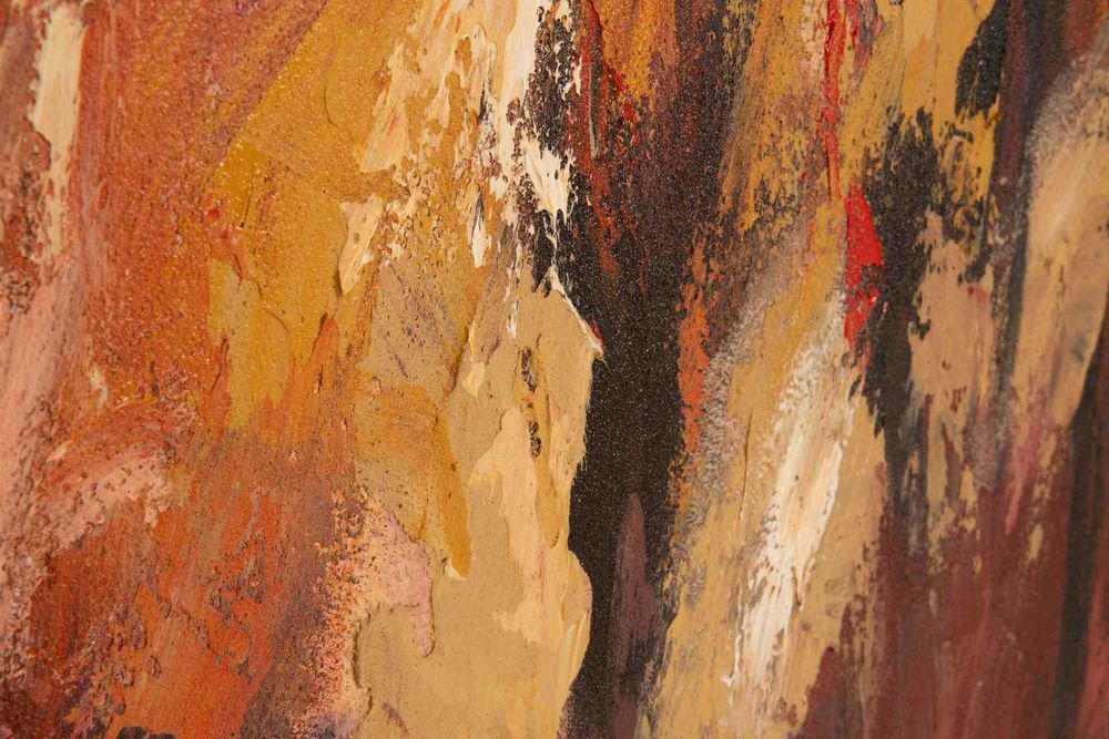 QUADRO ABSTRATO 100% PINTADO À MÃO 120x5x150 CM