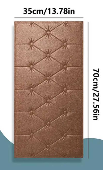 3D-панель самоклеюча потовщена  70x35 см х 6 мм