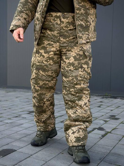 Штани зимові Піксель Call Dragon утеплені Omni heat тактичні військові